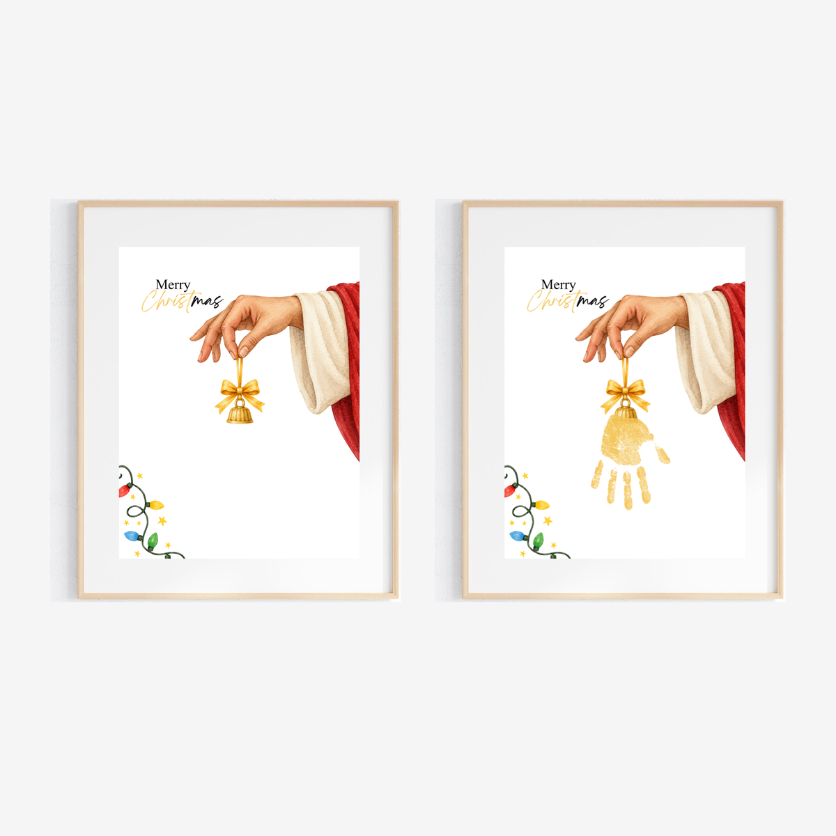 Jesus Christmas Handprint Craft for Kids | Christian Merry Christmas Keepsake | Faith-Based Preschool Activity