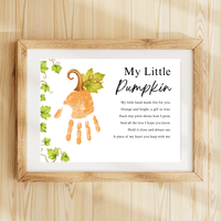 My Little Pumpkin Handprint Craft Printable | Fall Keepsake Activity for Preschool & Kindergarten