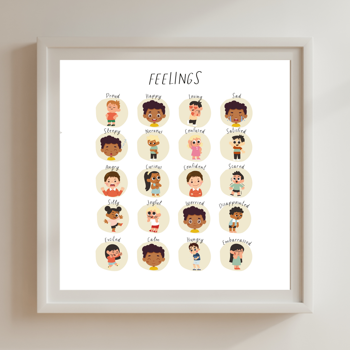 Feelings & Calming Techniques Digital Print Set of 2 | SEL Classroom Wall Art Printable | Social Emotional Learning Calm Down Corner | Instant Download Bundle