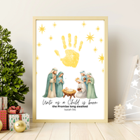 Three Wise Men Handprint Craft Printable | Christian Epiphany Activity | Isaiah 9:6 Bible Craft | Preschool Christmas Keepsake