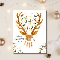 Merry Christmas Reindeer 2026 Handprint Craft Printable | Reindeer Keepsake | Christmas Handprint Activity | Preschool Christmas Craft | Kids Holiday Art
