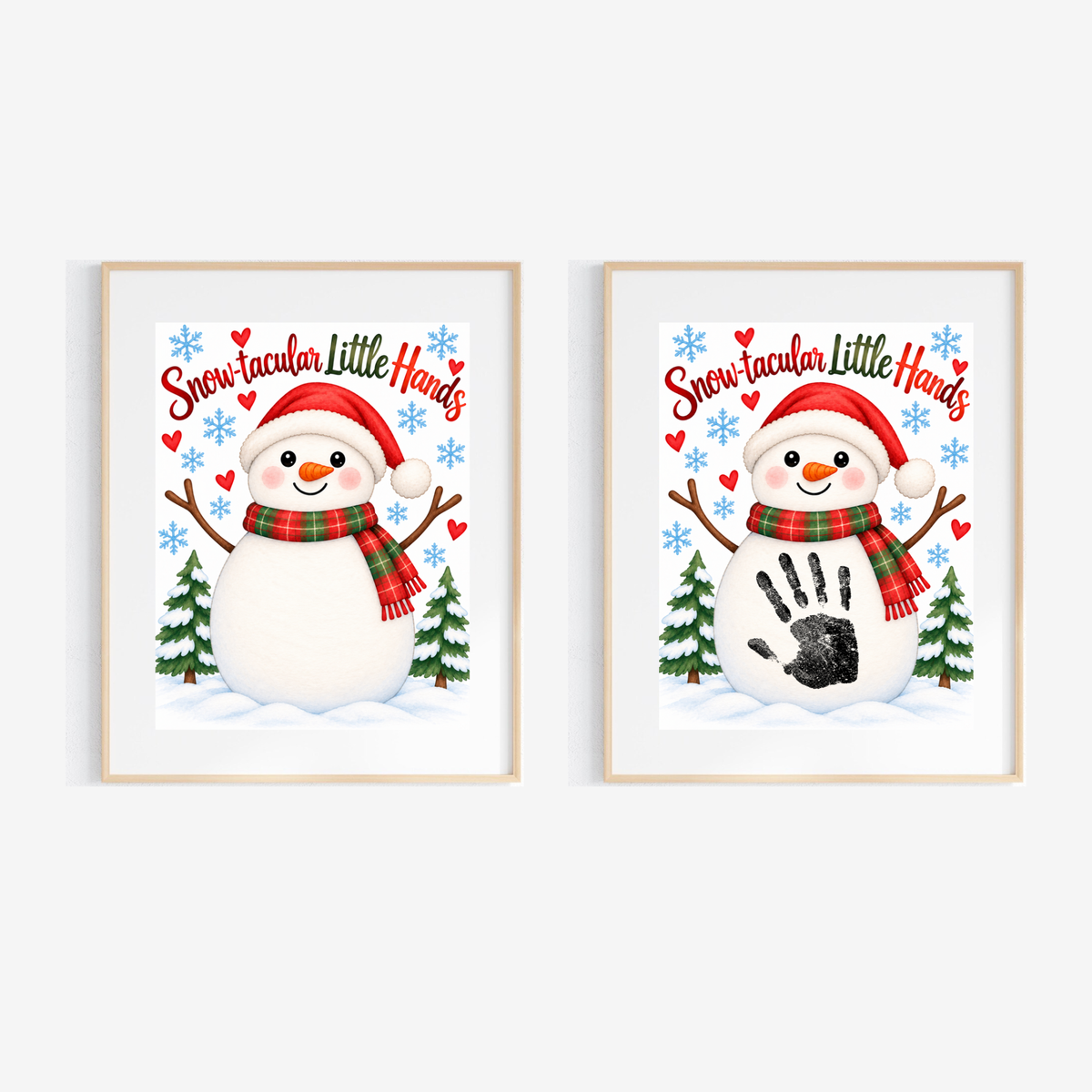 Snowman Handprint Craft | Snow-tacular Little Hands Christmas Printable for Kids