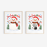Snowman Handprint Craft | Snow-tacular Little Hands Christmas Printable for Kids