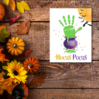 Hocus Pocus Halloween Handprint Craft Printable | Witch Cauldron Halloween Keepsake | Preschool Halloween Activity | Daycare & Classroom Craft