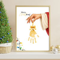 Jesus Christmas Handprint Craft for Kids | Christian Merry Christmas Keepsake | Faith-Based Preschool Activity