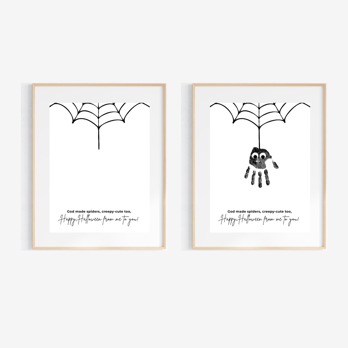 Christian Halloween Spider Handprint Craft Printable | Faith-Based Spider Keepsake Activity | Preschool Christian Halloween Craft | Sunday School Printable
