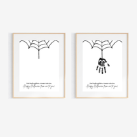 Christian Halloween Spider Handprint Craft Printable | Faith-Based Spider Keepsake Activity | Preschool Christian Halloween Craft | Sunday School Printable