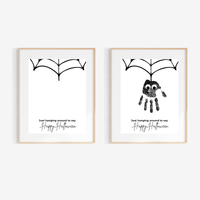 Happy Halloween Spider Handprint Craft Printable | Halloween Spider Keepsake Activity for Kids | Preschool Halloween Craft | Daycare & Classroom Printable