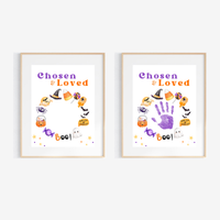 Chosen & Loved Halloween Handprint Craft Printable | Christian Halloween Keepsake | Faith-Based Preschool Craft | Sunday School Halloween Activity