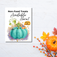 Halloween Allergy-Friendly Sign Printable Bundle | Teal Pumpkin Project Sign | Non Food Treats Sign | Allergy Safe Trick or Treat Printable