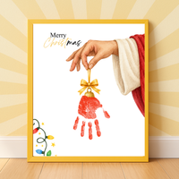 Jesus Christmas Handprint Craft for Kids | Christian Merry Christmas Keepsake | Faith-Based Preschool Activity