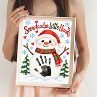 Snowman Handprint Craft | Snow-tacular Little Hands Christmas Printable for Kids