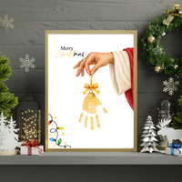 Jesus Christmas Handprint Craft for Kids | Christian Merry Christmas Keepsake | Faith-Based Preschool Activity