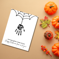 Christian Halloween Spider Handprint Craft Printable | Faith-Based Spider Keepsake Activity | Preschool Christian Halloween Craft | Sunday School Printable
