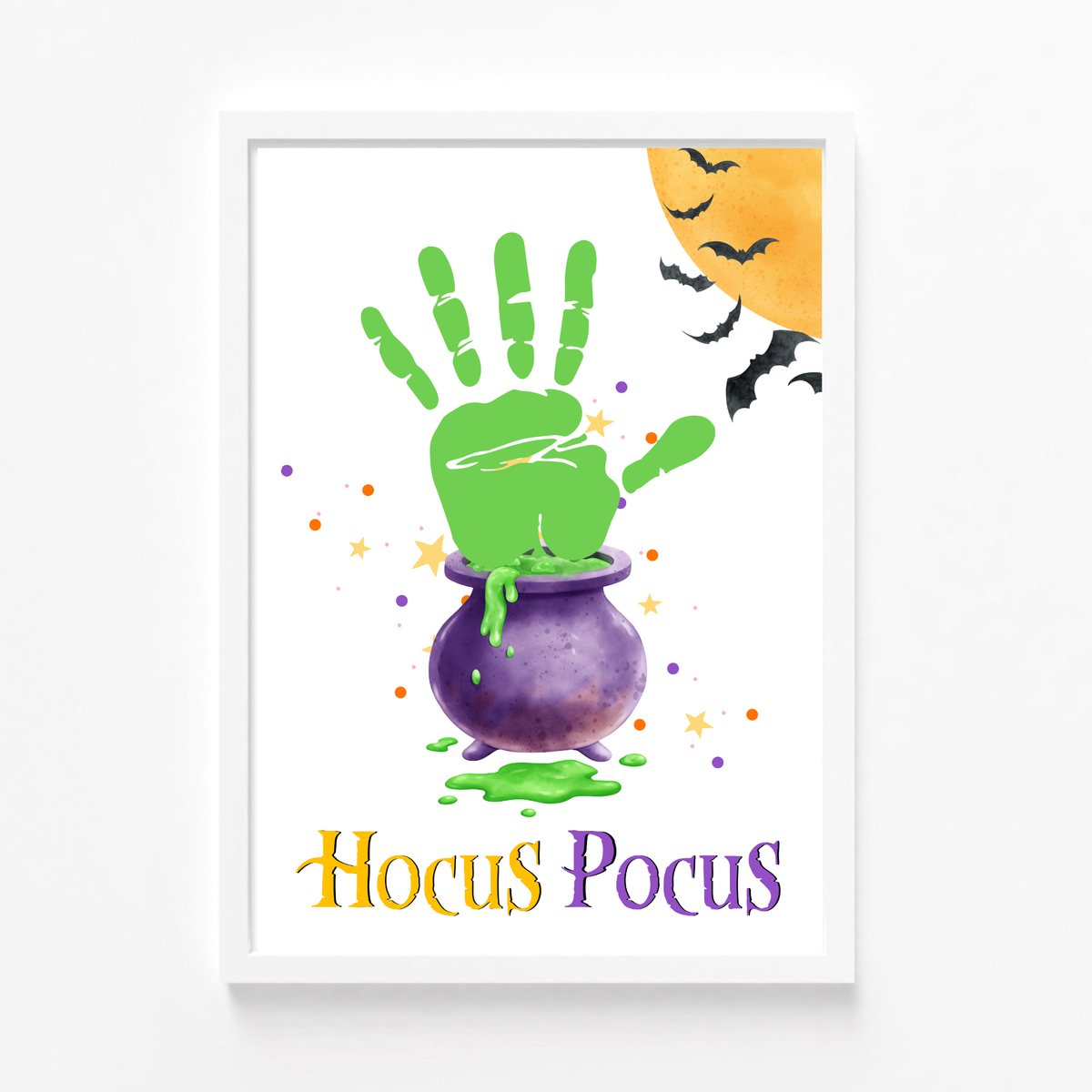 Hocus Pocus Halloween Handprint Craft Printable | Witch Cauldron Halloween Keepsake | Preschool Halloween Activity | Daycare & Classroom Craft