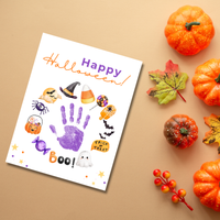 Happy Halloween Handprint Craft Printable | Halloween Keepsake for Kids | Preschool Halloween Activity | Daycare & Classroom Craft