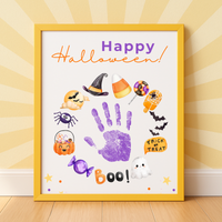 Happy Halloween Handprint Craft Printable | Halloween Keepsake for Kids | Preschool Halloween Activity | Daycare & Classroom Craft
