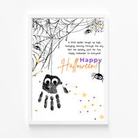 Happy Halloween Spider Handprint Craft Printable | Preschool Halloween Keepsake Activity | Halloween Craft for Kids | Daycare & Classroom Printable