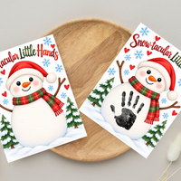 Snowman Handprint Craft | Snow-tacular Little Hands Christmas Printable for Kids