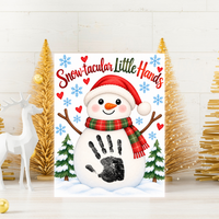 Snowman Handprint Craft | Snow-tacular Little Hands Christmas Printable for Kids