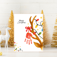 Christmas Reindeer Handprint Craft for Kids | Merry Christmas Ornament Keepsake | Preschool Holiday Activity