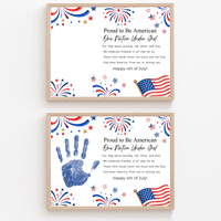 Christian 4th of July Handprint Craft for Kids | One Nation Under God Patriotic Preschool & Kindergarten Activity