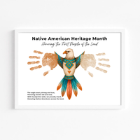 Native American Heritage Month Handprint Craft | Eagle Keepsake Printable