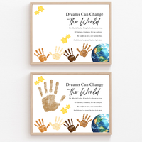 Martin Luther King Jr. Handprint Craft for Kids | MLK Day Diversity & Kindness Printable Activity