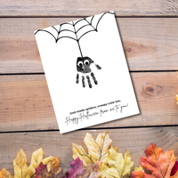Christian Halloween Spider Handprint Craft Printable | Faith-Based Spider Keepsake Activity | Preschool Christian Halloween Craft | Sunday School Printable