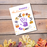 Happy Halloween Handprint Craft Printable | Halloween Keepsake for Kids | Preschool Halloween Activity | Daycare & Classroom Craft