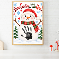 Snowman Handprint Craft | Snow-tacular Little Hands Christmas Printable for Kids