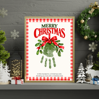 Mistletoe Christmas Handprint Craft | Merry Christmas Handprint Keepsake Printable for Kids