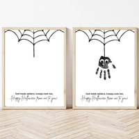 Christian Halloween Spider Handprint Craft Printable | Faith-Based Spider Keepsake Activity | Preschool Christian Halloween Craft | Sunday School Printable