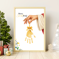 Jesus Christmas Handprint Craft for Kids | Christian Merry Christmas Keepsake | Faith-Based Preschool Activity