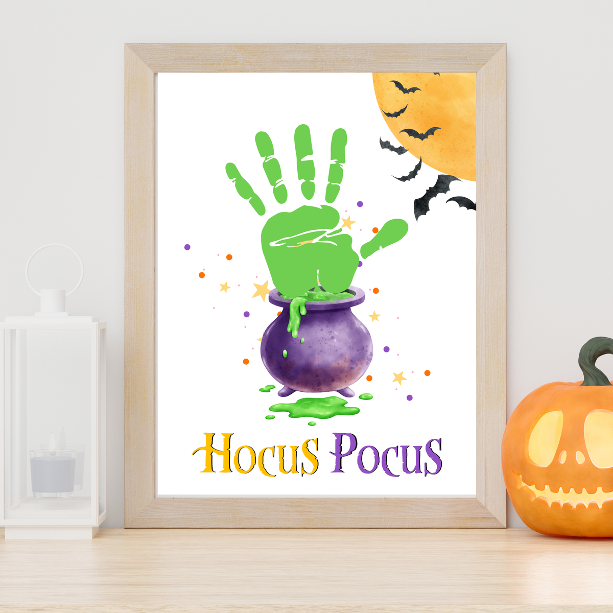 Hocus Pocus Halloween Handprint Craft Printable | Witch Cauldron Halloween Keepsake | Preschool Halloween Activity | Daycare & Classroom Craft
