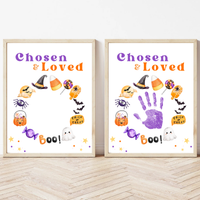 Chosen & Loved Halloween Handprint Craft Printable | Christian Halloween Keepsake | Faith-Based Preschool Craft | Sunday School Halloween Activity
