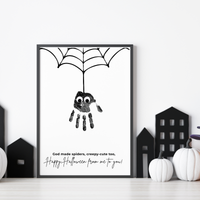 Christian Halloween Spider Handprint Craft Printable | Faith-Based Spider Keepsake Activity | Preschool Christian Halloween Craft | Sunday School Printable