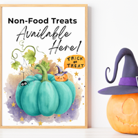 Halloween Allergy-Friendly Sign Printable Bundle | Teal Pumpkin Project Sign | Non Food Treats Sign | Allergy Safe Trick or Treat Printable