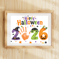 appy Halloween 2026 Handprint Craft Printable | Halloween Keepsake Activity for Kids | Preschool Halloween Craft | Daycare & Classroom Printable