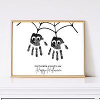 Halloween Spider Handprint Craft Bundle | Happy Halloween Spider Keepsake Printable | Preschool Halloween Activity | Daycare & Classroom Handprint Craft