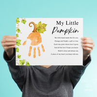 My Little Pumpkin Handprint Craft Printable | Fall Keepsake Activity for Preschool & Kindergarten
