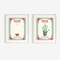 Christmas Tree Handprint Craft for Kids | Merry Christmas Printable Keepsake with Free Coloring Page