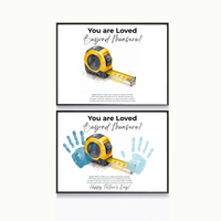 Father’s Day Handprint Craft Printable | You Are Loved Beyond Measure | Measuring Tape Keepsake Gift from Kids | DIY Dad Gift