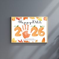 First Day of Fall Handprint Craft Printable 2026, Baby's First Fall Keepsake, Preschool Autumn Activity, Pumpkin Number Craft, Fall Classroom Decor