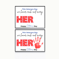 Veterans Day Handprint Craft for Kids | We Honor Each and Every Hero Patriotic Classroom Activity