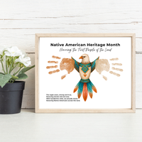Native American Heritage Month Handprint Craft | Eagle Keepsake Printable