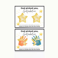 Christian Friendship Handprint Craft for Kids | God Picked You Best Friend Faith-Based Keepsake