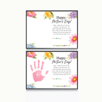 Mother’s Day Handprint Craft Printable | Happy Mother’s Day Keepsake Gift from Kids | Preschool DIY Handprint Art | Floral Mom Gift PDF