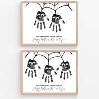 Christian Halloween Spider Handprint Craft | God Made Spiders Printable for Kids Bundle
