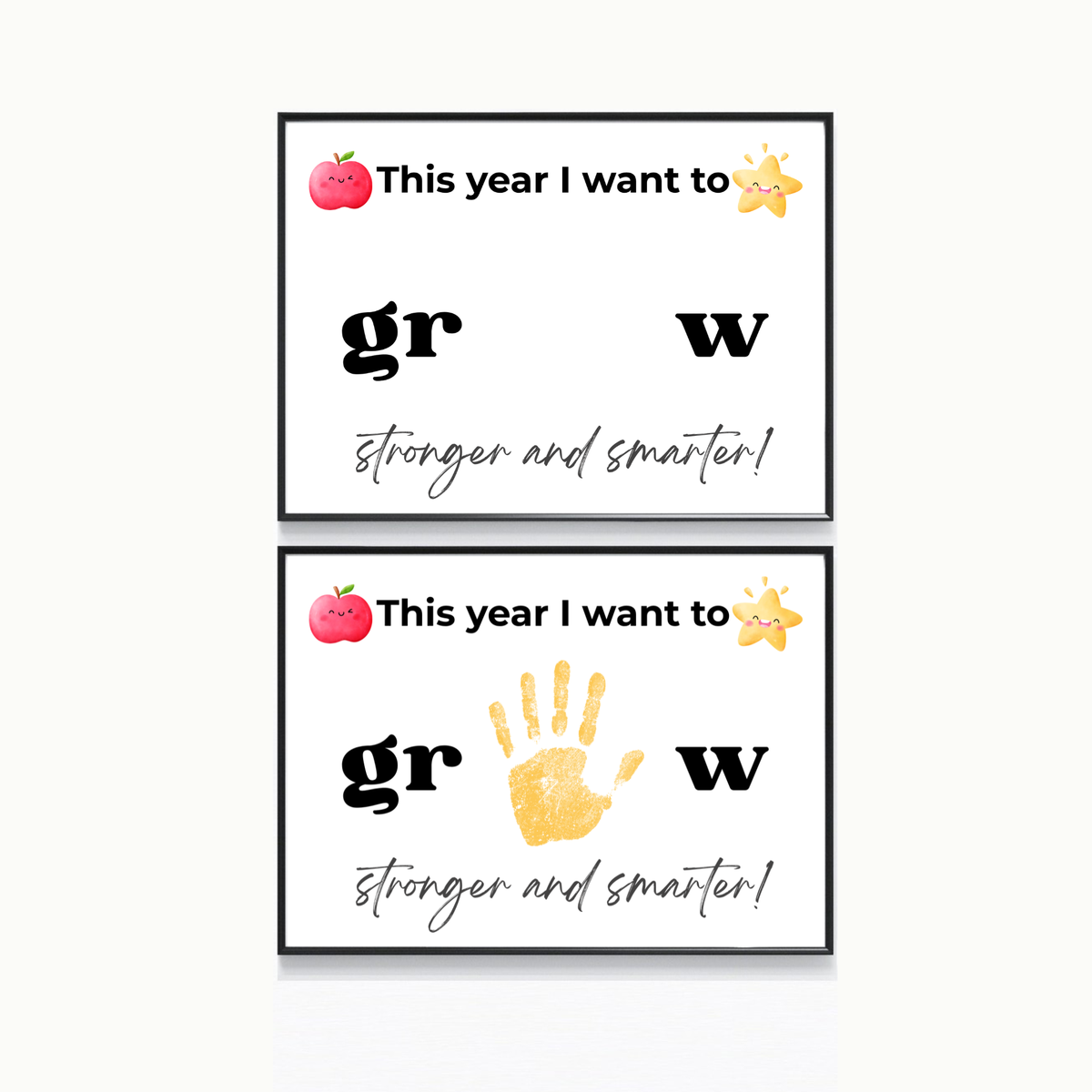 First Day of School Handprint Craft Printable | “This Year I Want to Grow” Keepsake | Back to School Activity for Kids | Preschool Kindergarten Craft
